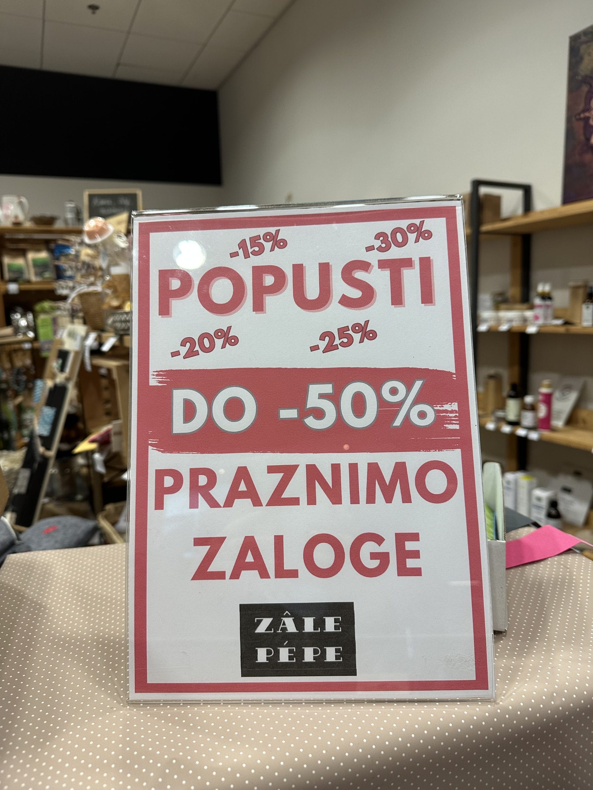 Izdelki na popustu – zadnji kosi v trgovini